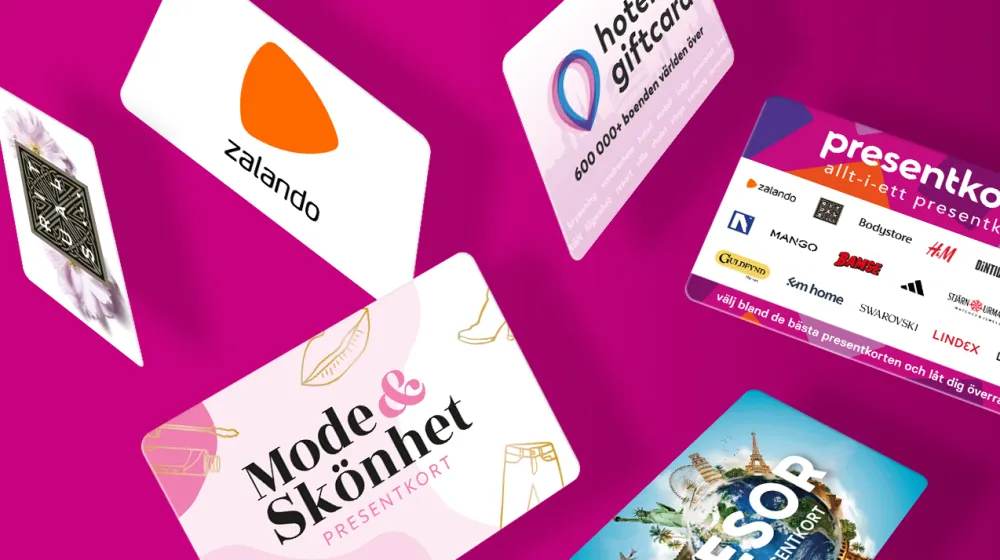 Presentkort för alla tillfällen