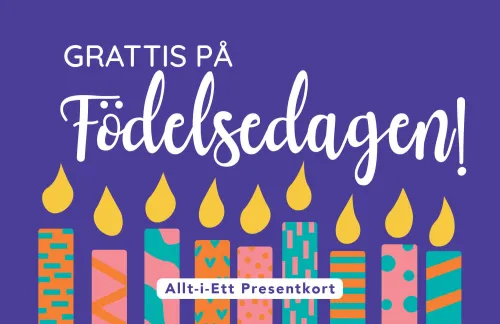 Födelsedagspresentkort