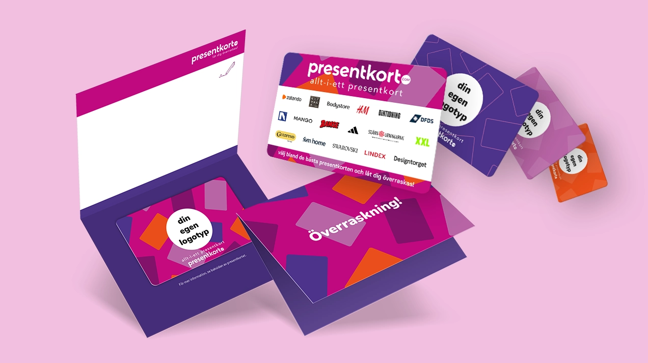 Skräddarsydda presentkort för ditt företag