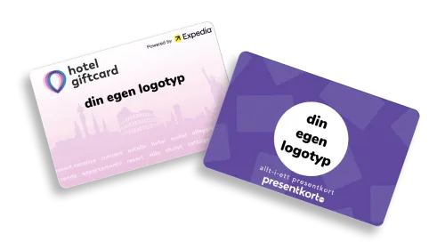 Presentkort med företagslogotyp