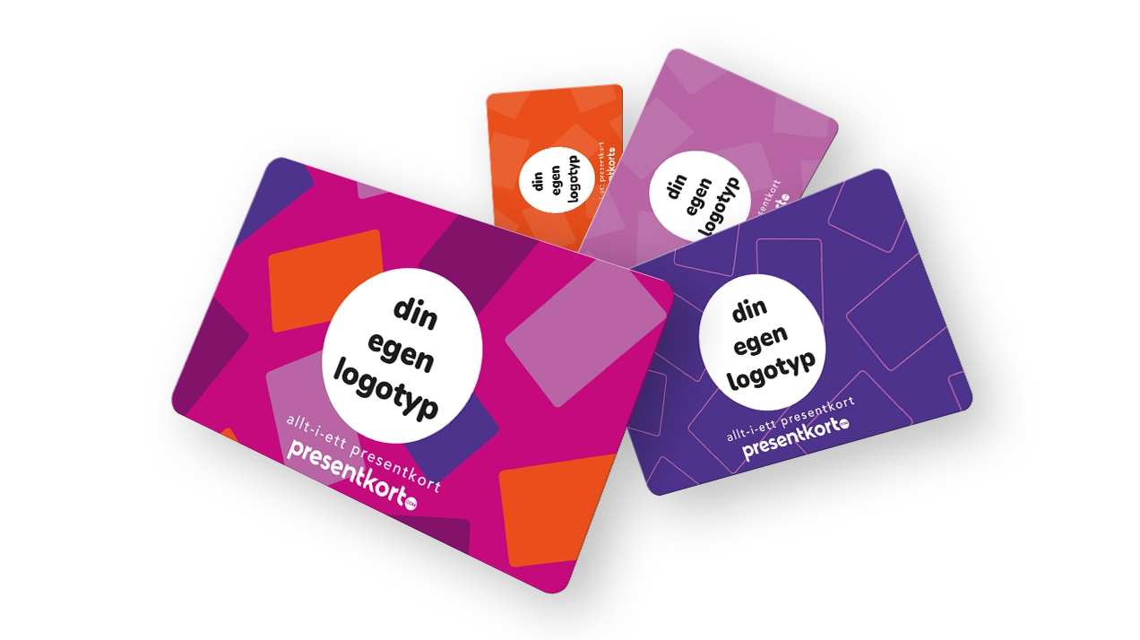 Presentkort med företagslogotyp
