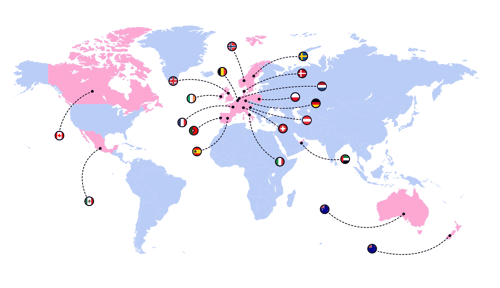 Internationella presentkort för mer än 20+ länder